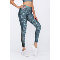 Más reciente Fashion Ombre Contrast Foil impreso Art 2 Piezas Juego de legugaciones de gimnasio de compresión de cintura alta